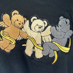Cropped Shein Curve Black Bears 0XL Hoodie